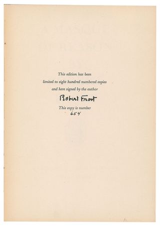 Lot #589 Robert Frost Book - Image 2