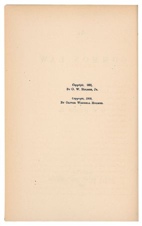 Lot #190 Oliver Wendell Holmes, Jr Book - Image 4