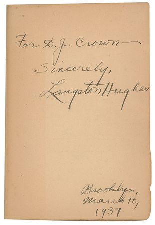 Lot #525 Langston Hughes Book - Image 2