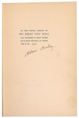 Lot #671 Aldous Huxley - Image 2