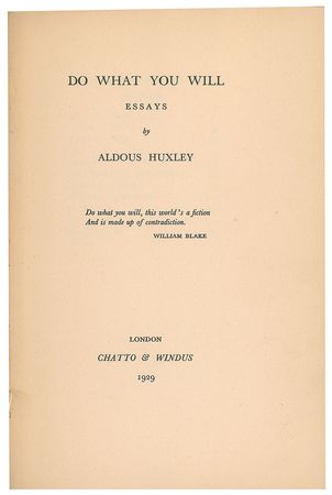 Lot #671 Aldous Huxley - Image 3