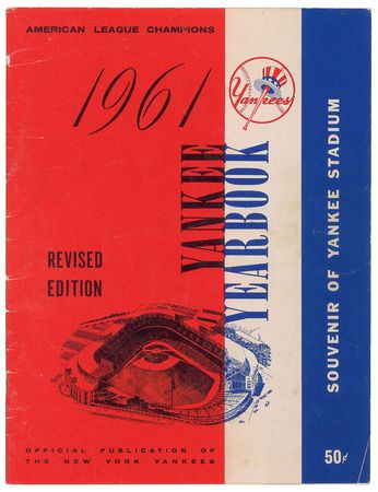 Lot #1132 NY Yankees: 1961 Program - Image 1