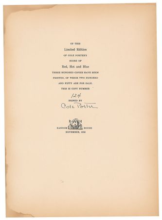 Lot #732 Cole Porter Book - Image 3