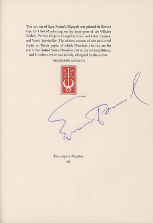 Lot #535 Ezra Pound Book - Image 2