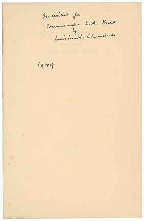 Lot #207 Winston Churchill: Churchill's six-volume account of World War II, presented to a commander - Image 1