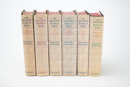 Lot #207 Winston Churchill: Churchill's six-volume account of World War II, presented to a commander - Image 3