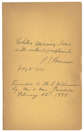 Lot #194 P. T. Barnum Book - Image 2