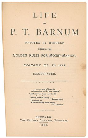 Lot #194 P. T. Barnum Book - Image 3