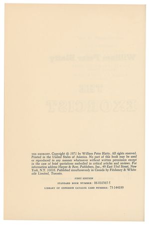 Lot #560 William Peter Blatty Book - Image 4