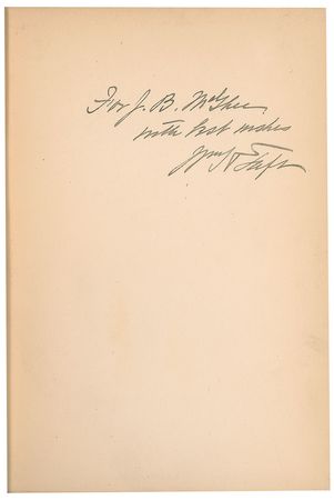 Lot #43 William H. Taft Book - Image 2