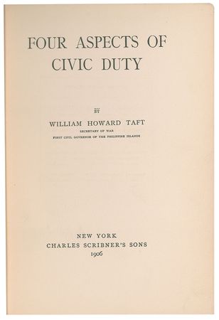 Lot #43 William H. Taft Book - Image 3