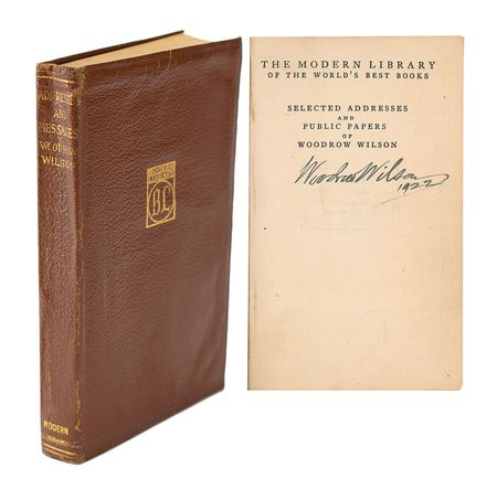 Lot #50 Woodrow Wilson Book - Image 1