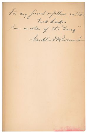 Lot #66 Franklin D. Roosevelt: Presented to a White House speechwriter - Image 2