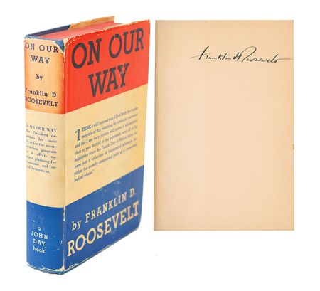 Lot #67 Franklin D. Roosevelt: FDR hand-corrects the first state of On Our Way - Image 1