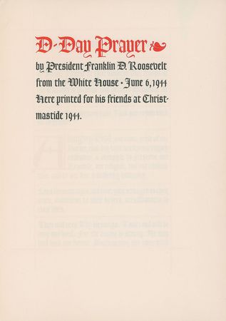 Lot #61 Franklin D. Roosevelt: Remarkable limited edition 