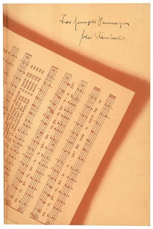 Lot #543 John Steinbeck: Steinbeck presents a first edition of The Grapes of Wrath to famed magician 'The Amazing Dunninger' - Image 2