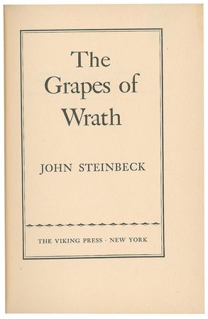 Lot #543 John Steinbeck: Steinbeck presents a first edition of The Grapes of Wrath to famed magician 'The Amazing Dunninger' - Image 3