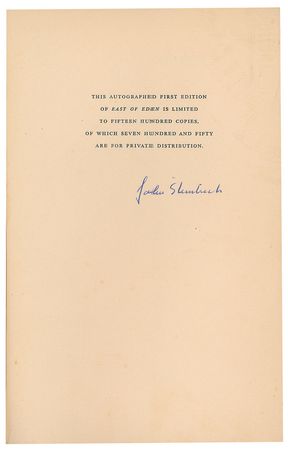 Lot #545 John Steinbeck Book - Image 2