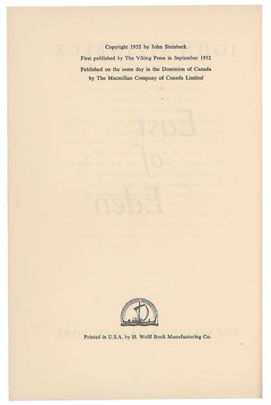 Lot #545 John Steinbeck Book - Image 4