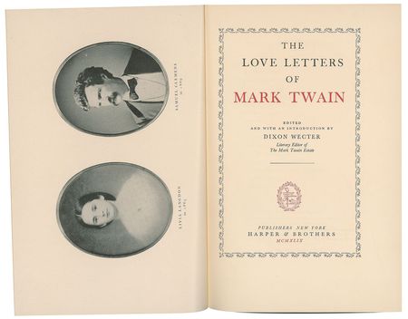 Lot #496 Samuel L. Clemens: Double-signed edition of Twain's love letters - Image 3
