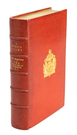 Lot #217 King Edward VIII: Luxurious Zaehnsdorf-bound edition of A King's Story - Image 3