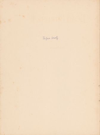 Lot #550 Virginia Woolf Book - Image 2