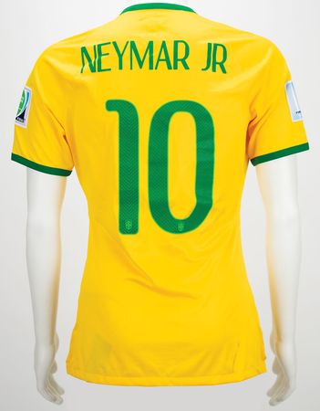 Lot #1154 Soccer: Neymar and Other Brazilian Legends Jersey - Image 2