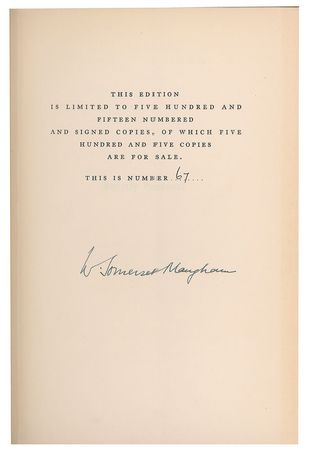 Lot #620 W. Somerset Maugham Book - Image 2