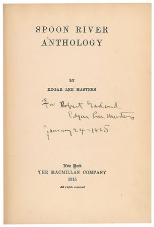 Lot #619 Edgar Lee Masters Books - Image 1