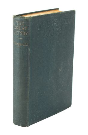 Lot #518 F. Scott Fitzgerald: Sought-after first edition of The Great Gatsby, with rare misprinted dust jacket text affixed inside - Image 2
