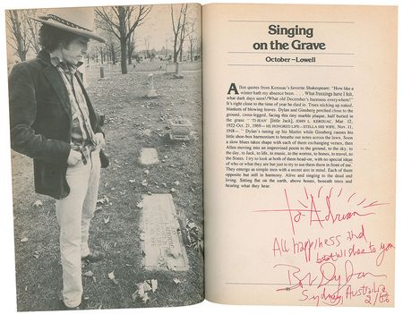 Lot #687 Bob Dylan: Boldly signed during the True Confessions Tour - Image 2