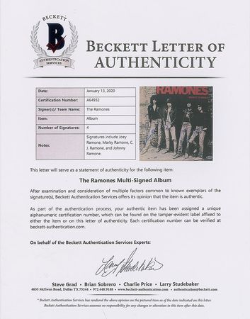 Lot #798 Ramones Album - Image 2