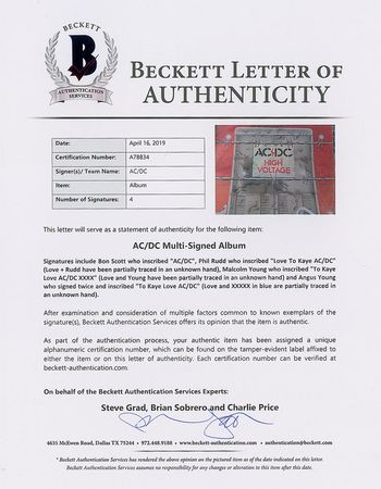 Lot #677 AC/DC: The premiere of AC/DC, with the rare Bon Scott - Image 2