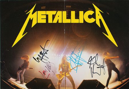 Lot #693 Metallica: Metallica go worldwide, signed in full with the tragic Cliff Burton - Image 2