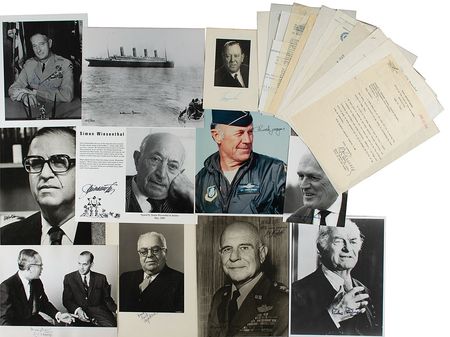Lot #842 Notables: Archive of nearly 1,000 autographs, a diverse array of notable and influential figures from around the globe - Image 3