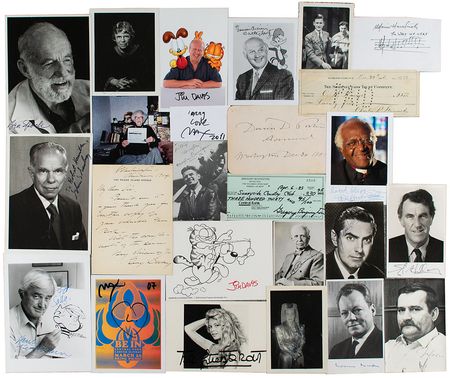 Lot #842 Notables: Archive of nearly 1,000 autographs, a diverse array of notable and influential figures from around the globe - Image 4