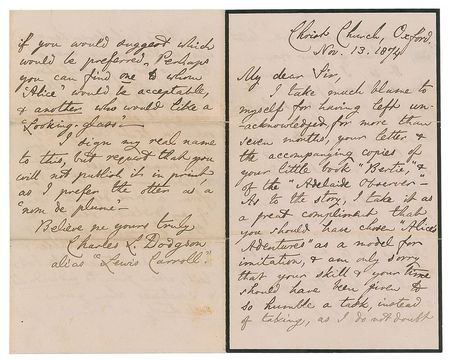 Lot #508 Charles L. Dodgson: 