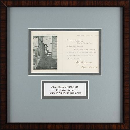 Lot #182 Clara Barton Typed Letter Signed - Image 2