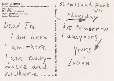 Lot #429 Lucian Freud Handwritten Letter Signed - Image 1