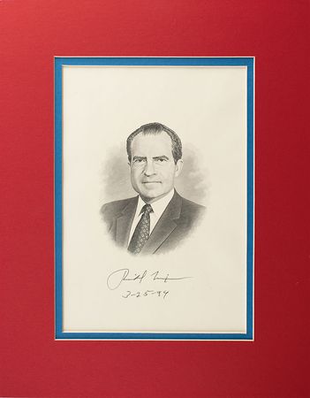 Lot #152 Richard Nixon Engraving - Image 2