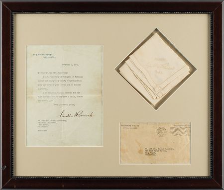 Lot #73 Franklin D. Roosevelt: President FDR wishes 
