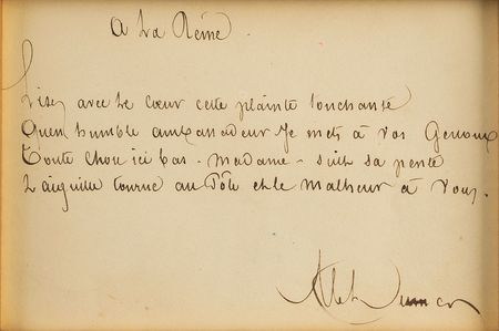 Lot #510 Alexandre Dumas, pere Signed Quote - Image 2