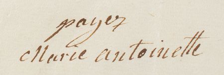 Lot #220 Marie Antoinette: Amidst increasing national controversy, Marie Antoinette supports 