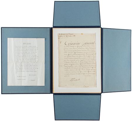 Lot #220 Marie Antoinette: Amidst increasing national controversy, Marie Antoinette supports 