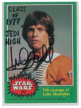 Lot #1021 Star Wars: Mark Hamill Trading Cards - Image 1