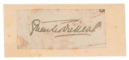 Lot #504. Charles Dickens Signature