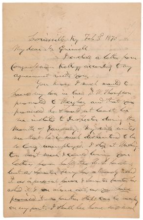 Lot #195 P. T. Barnum Handwritten Letter Signed - Image 2