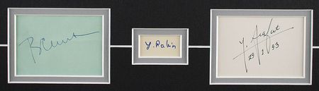 Lot #118 Clinton, Rabin, and Arafat Signatures - Image 2