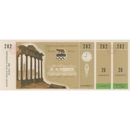 Lot #3061  Rome 1960 Summer Olympics Tickets - Image 3
