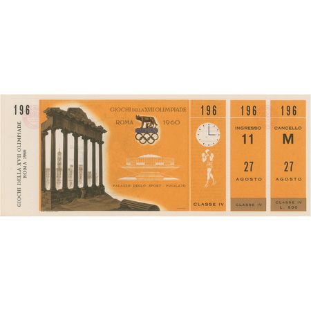 Lot #3061  Rome 1960 Summer Olympics Tickets - Image 4